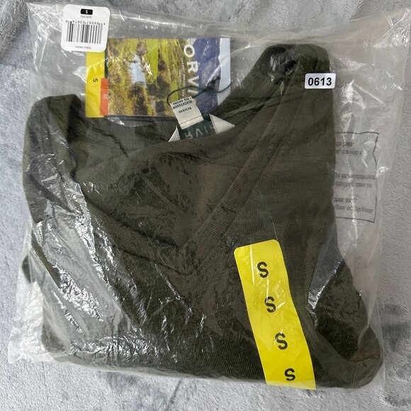 Orvis Knit Shirt Tunic T Shirt Top V Neck Short Sleeve Womens Green Size Small - Picture 12 of 12